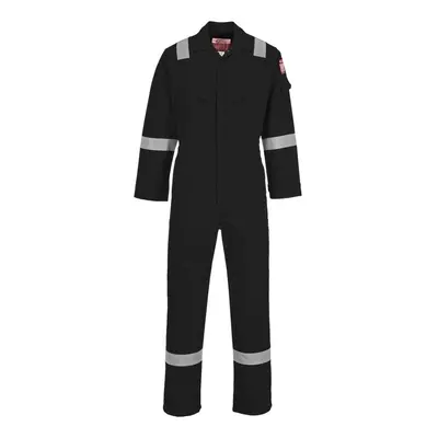 (S, Black) Portwest Unisex Adult Flame Resistant Anti-Static Overalls