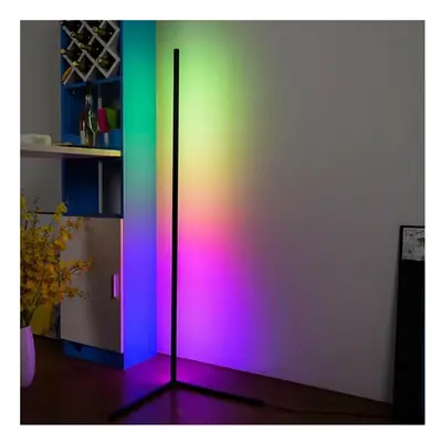 RGB Colour Changing LED Corner Floor Lamp Minimalist Mood Light 140cm Tall