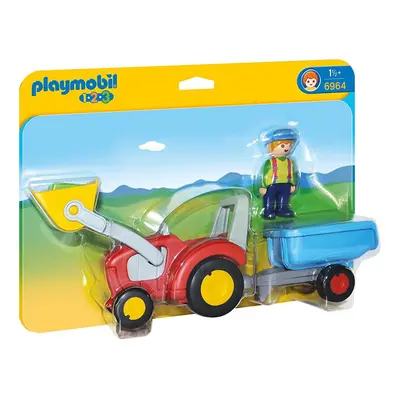 Playmobil 1.2.3 Tractor with Trailer