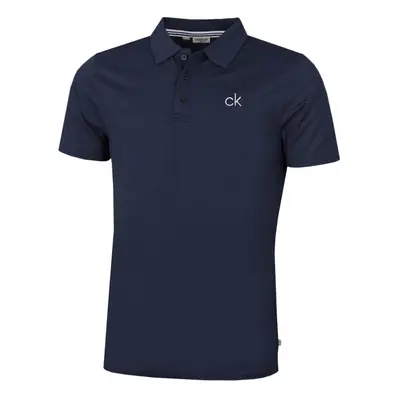 Calvin Klein Mens Central Eco Light Wicking Golf Polo Shirt