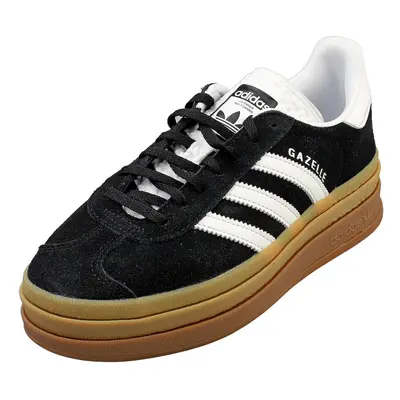 (5) adidas Gazelle Bold Womens Fashion Trainers in Black White