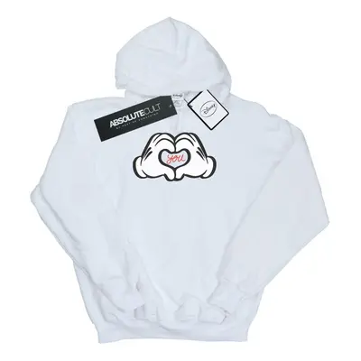 (XXL, White) Disney Mens Mickey Mouse Loves You Hoodie