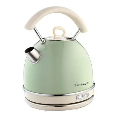 ARIETERetro Dome Kettle, 1.7 Litre, W, Vintage Style, Green