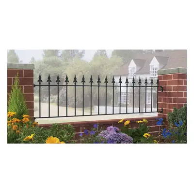 Saxon Spear-Top Metal Railing 1830mm GAP X 490mm H Wrought Iron Fence