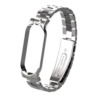 (#03) Colorful Stainless Steel Watch Strap Replacement Watch Band for Xiaomi Miband