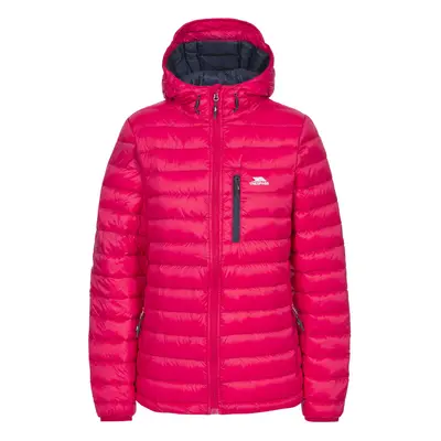 (6, Raspberry) Trespass Womens Down Jacket Hooded Coat Arabel