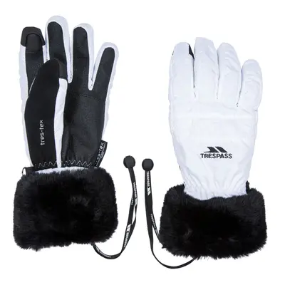 (16, White) Trespass Womens Ski Gloves Lightly Padded Yanki