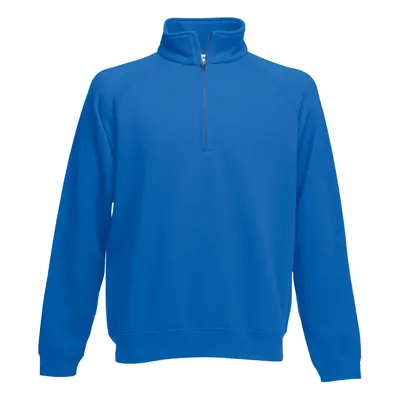 (2XL, Royal Blue) Fruit Of The Loom Mens Premium 70/30 Zip Neck Sweatshirt