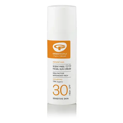 Green People Scent Free Facial SPF30 Sun, Cream, Unscented, Millilitre