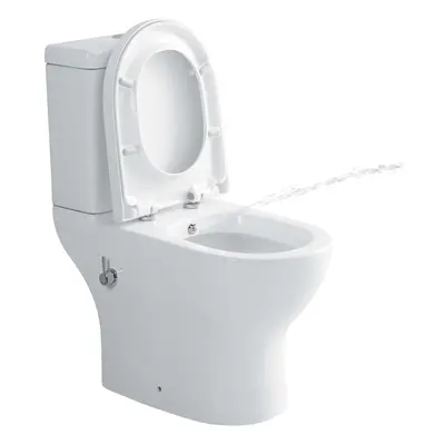 Close Coupled Toilet with Bidet Integrated Combined Bidet Toilet Round