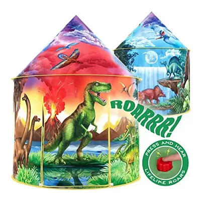 W&O Dinosaur Discovery Play Tent with Roar Button, an Extraordinary Dinosaur Toys for Boys & Gir