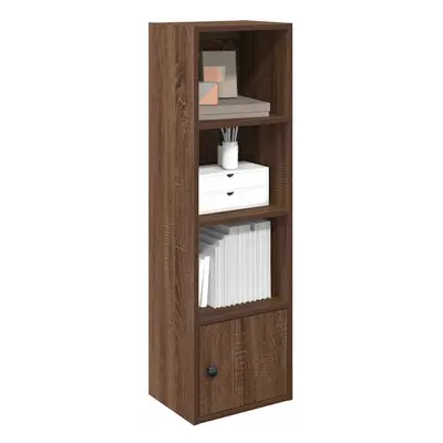 vidaXL Bookcase Brown Oak 31x24x102 cm Engineered Wood