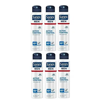 '6 x Sanex Deodorant Men Dermo Active Control for Normal Skin â 200Ml