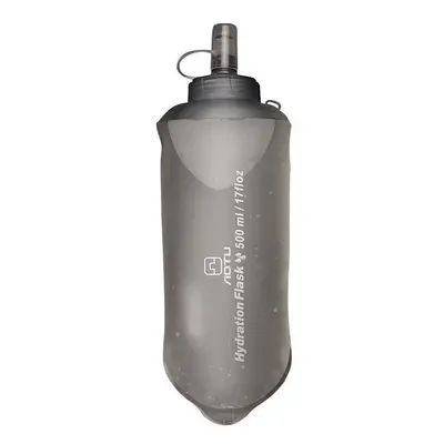 (Grey) 500ML Collapsible Water Bottle Free BPA Foldable Leakproof SoftBottle Water Bladder TPU T