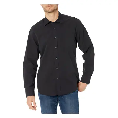 Amazon Essentials Men's Regular-Fit Long-Sleeve Casual Poplin Shirt W