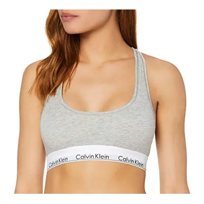 Calvin Klein - Women's Bralette - Modern Cotton - 53% Cotton 35% Modal 12% Elastane - Grey - Cot