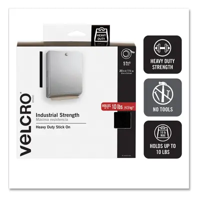 VELCRO(R) Brand Industrial Strength Tape 2"X15'-Black -90197