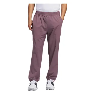 (M, Shadow Fig) adidas Golf Mens Go-To Warm Hybrid Woven Knit Elasticated Sweatpants