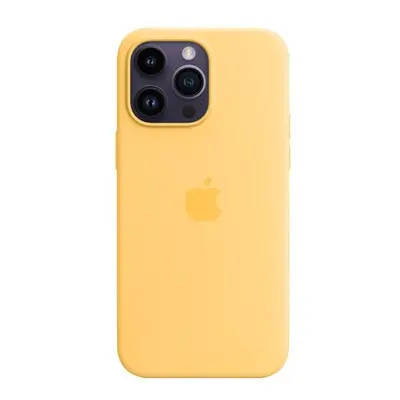 Apple - Back cover for mobile phone - with MagSafe - silicone - sunglow - for iPhone Pro Max