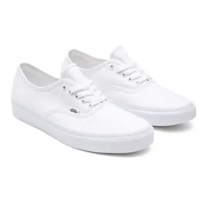 (US 12) Vans Authentic Canvas Shoes Classic Skateboard Sneakers Casual - True White