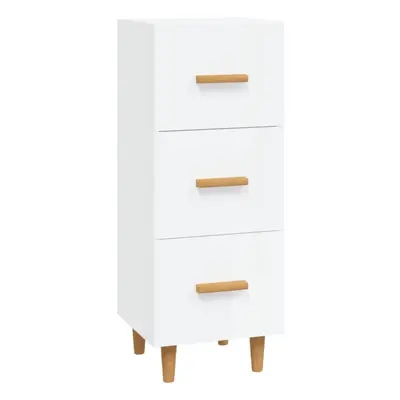 (High gloss white) vidaXL Sideboard Engineered Wood Side Cabinet Home Organiser Multi Colours