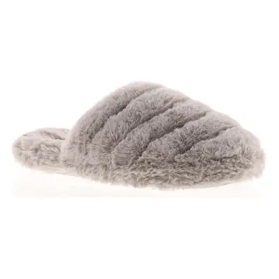 (Grey, (Adults')) Ted Baker Womens Slippers Mule Faux Fur Lopsey grey UK Size