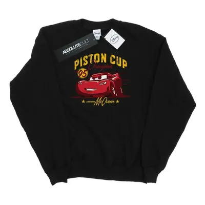 (M, Black) Disney Mens Cars Piston Cup Champion Sweatshirt