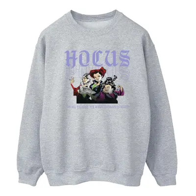 (L, Sports Grey) Disney Womens/Ladies Hocus Pocus Hallows Eve Sweatshirt