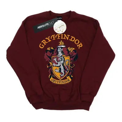 (S, Burgundy) Harry Potter Mens Gryffindor Crest Sweatshirt