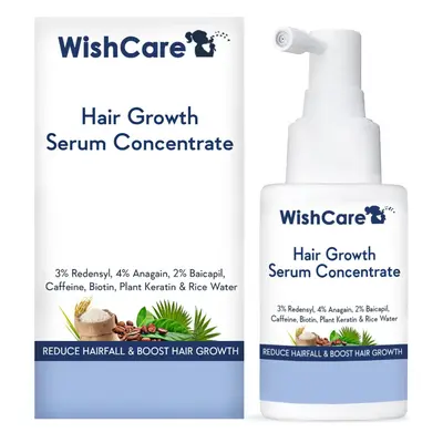 WishCare Hair Growth Serum Concentrate | Plant Keratin & Rice Water | Reduce Hair Fall & Boost H