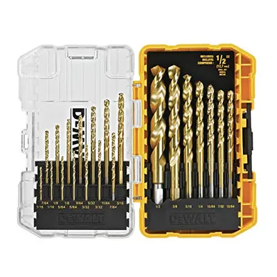 Titanium Nitride Drill Bit Set, 21-Piece (DW1342)