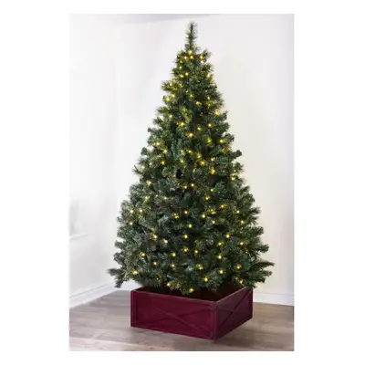 (Pre-lit 8ft - branch tips, LEDs) Christmas Tree World | Unlit/Pre-lit Majestic Dew Pine | Bottl