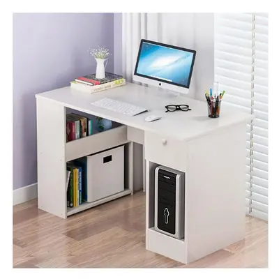 Computer Desk Shaped PC Laptop Gaming Table Bookcase