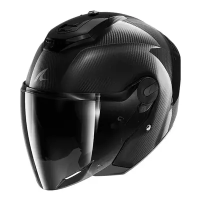 (L) Shark RS Jet Full Carbon Open Face Helmet Gloss Carbon