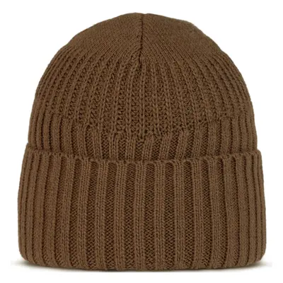 (One Size, Brindle Brown) Buff Unisex Renso Chunky Knit Cuffed Fleece Lined Beanie Hat