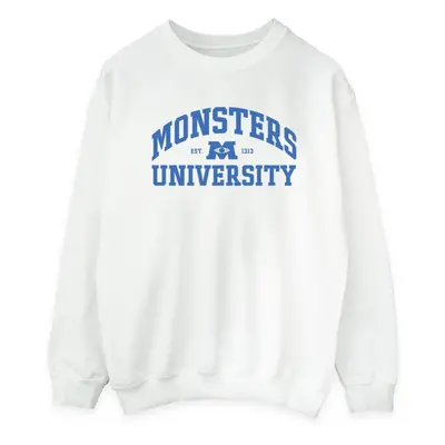 (XXL, White) Disney Womens/Ladies Monsters University Logo Sweatshirt