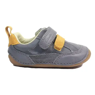 (4.5 (Children's)) Tiny Fawn Toddler | Grey Leather | Childrens Pre Walker Shoes