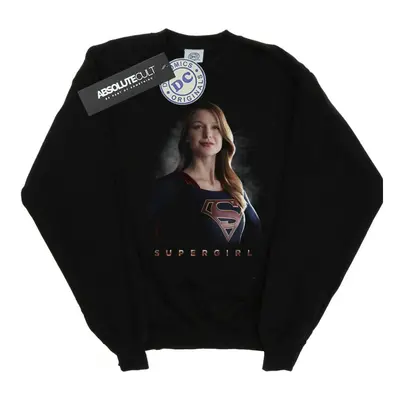 (M, Black) DC Comics Mens Supergirl TV Series Kara Pose Sweatshirt