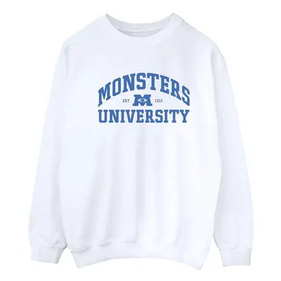 (XL, White) Disney Mens Monsters University Logo Sweatshirt