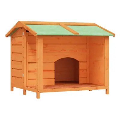 (brown) vidaXL Dog Kennel Wooden Pet House Animal Crate Dog Enclosure Solid Wood Pine