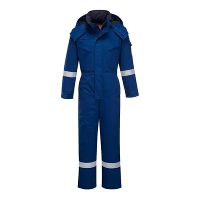 (3XL R, Royal Blue) Portwest Unisex Adult Flame Resistant Anti-Static Winter Overalls