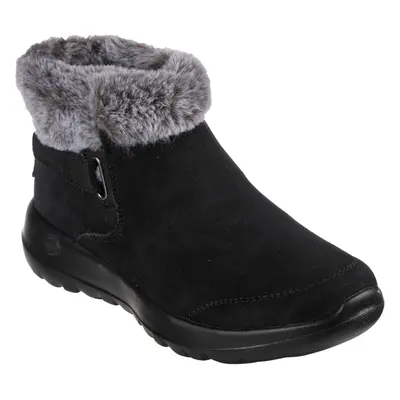 (Black, (Adults')) Skechers On-The-Go Joy First Glance Leather Women's Black/Grey Boots