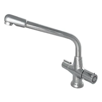 CDA TC20 Chrome Standard Quarter Turn Monobloc Kitchen Tap With Swivel Spout