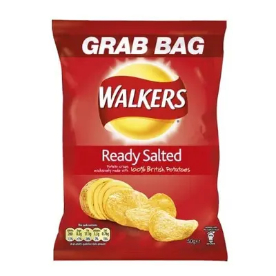 Walkers Ready Salted Potato Crisps g (Pack of 32)