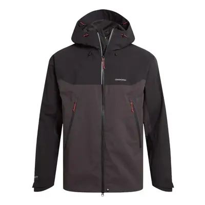 (L, Black/Black Pepper) Craghoppers Mens Diggory Stretch Waterproof Jacket