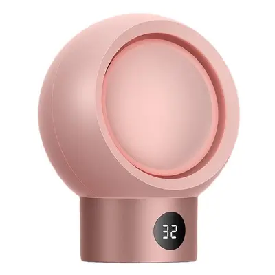 (Pink) Compact Desktop Electric Heater with Built-in Safety Switch for Home Use