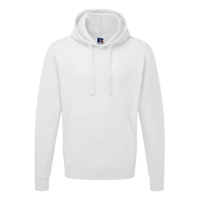 (3XL, White) Russell Mens Authentic Hooded Sweatshirt / Hoodie