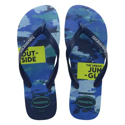 (6/7 UK, Blue Water) Havaianas Adults Unisex Top Camu Camouflage Flip Flops Sandals