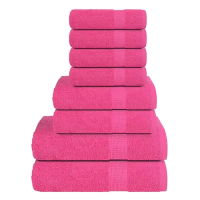 (pink) vidaXL Towel Set Piece Tea Towel Hand Towel Wash Towel gsm 100% Cotton