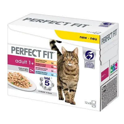 Perfect Fit Adult 1+ Pouches â Meat & Fish in Sauce x g